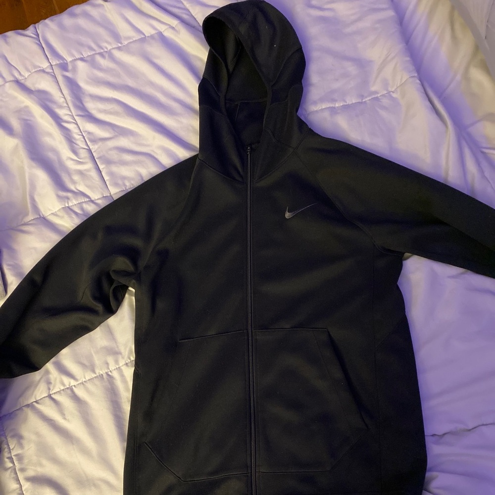 Black Nike zip up hoodie